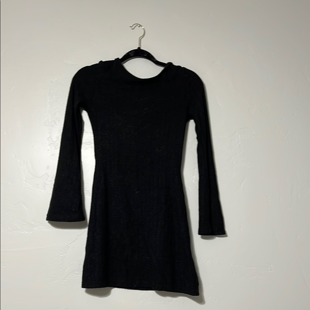 Shein Elegant Black Long Sleeve Dress